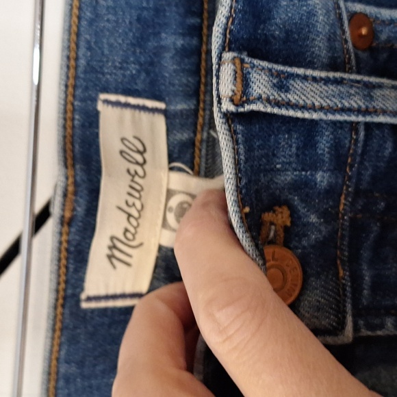 Madewell Indigo Denim Wide Leg Jeans - Picture 2 of 4